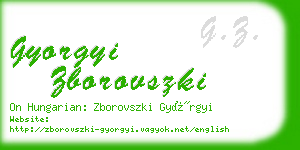 gyorgyi zborovszki business card